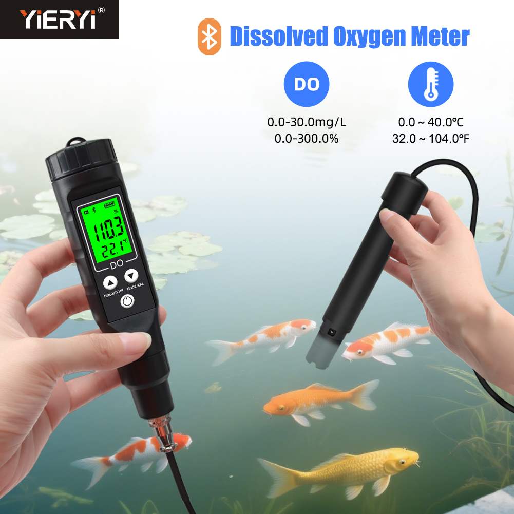 Aquarium Fish Online - Yieryi Misuratore di ossigeno disciolto intelligente