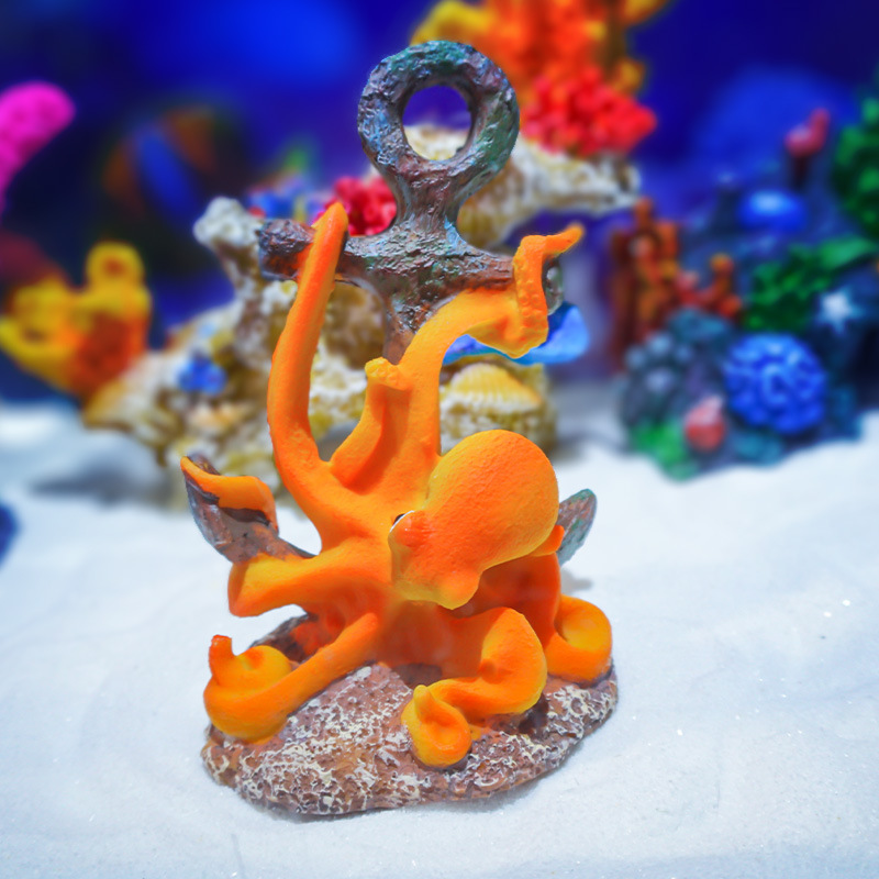 Aquarium Fish Monster - Ornamento Paesaggistico Retrò in Resina, Decorazione
