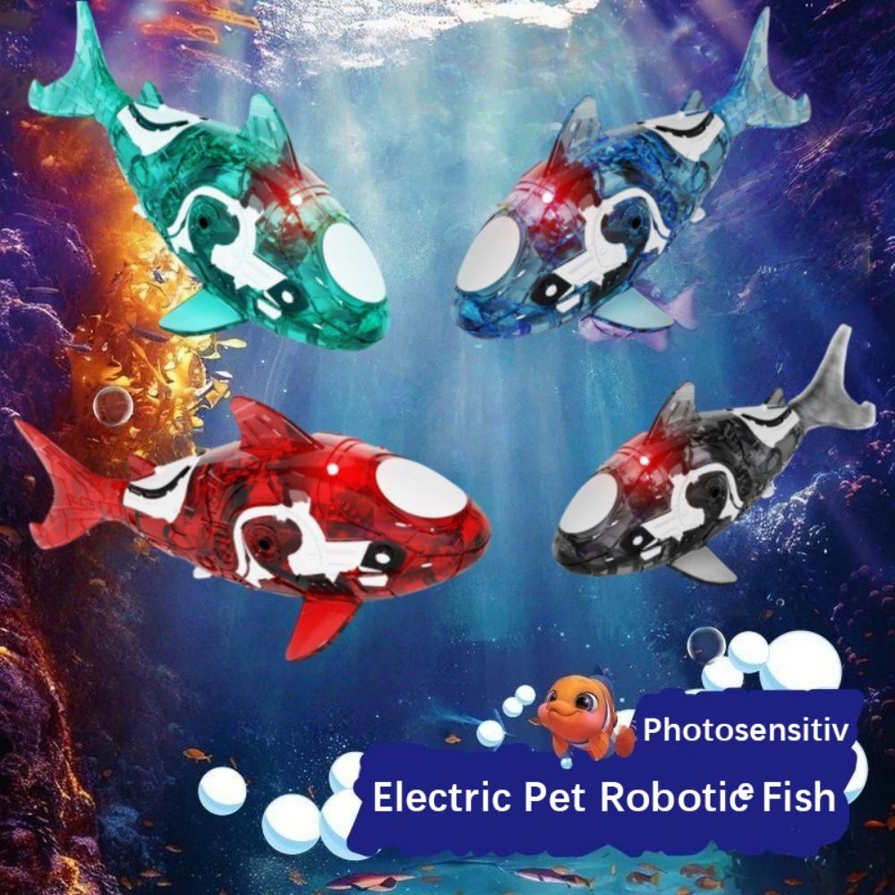 Aquarium Fish Shark - Squalo Elettrico Oscillante in Plastica, Realistico