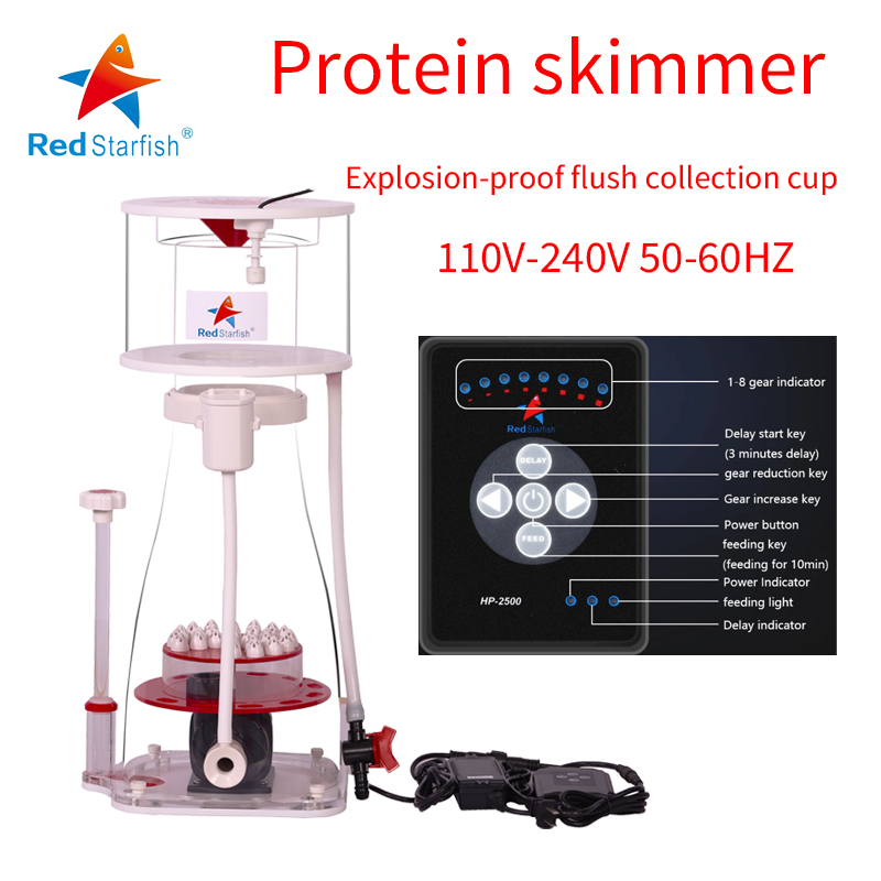 Protein Skimmer Reef - 110-240V Stella Marina Rossa Acquario Schiumarola