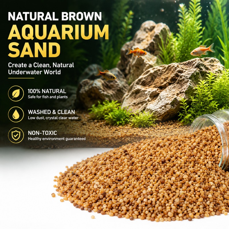 Aquarium Fish Amazon - Sabbia per acquario senza risciacquo, ghiaia