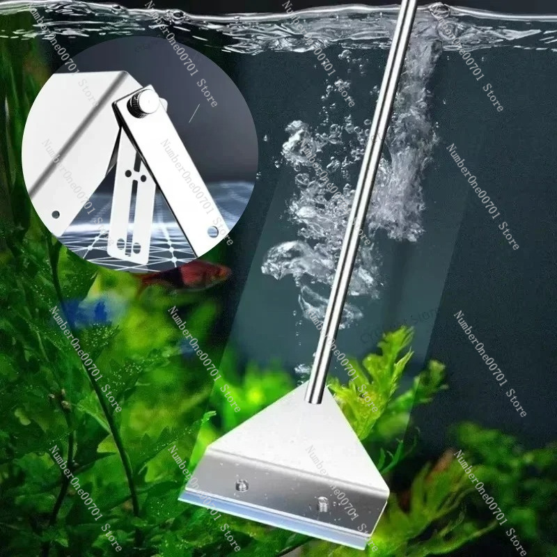 Aquarium Fish Glass - Strumento per la pulizia dell'acquario: Raschietto