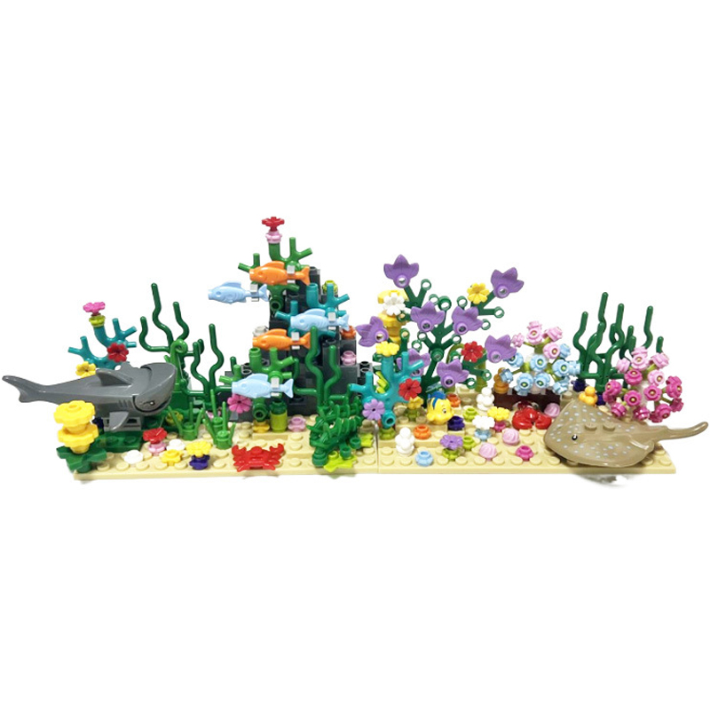 Aquarium Fish World - City MOC Acquario Mondo Sottomarino Scenari