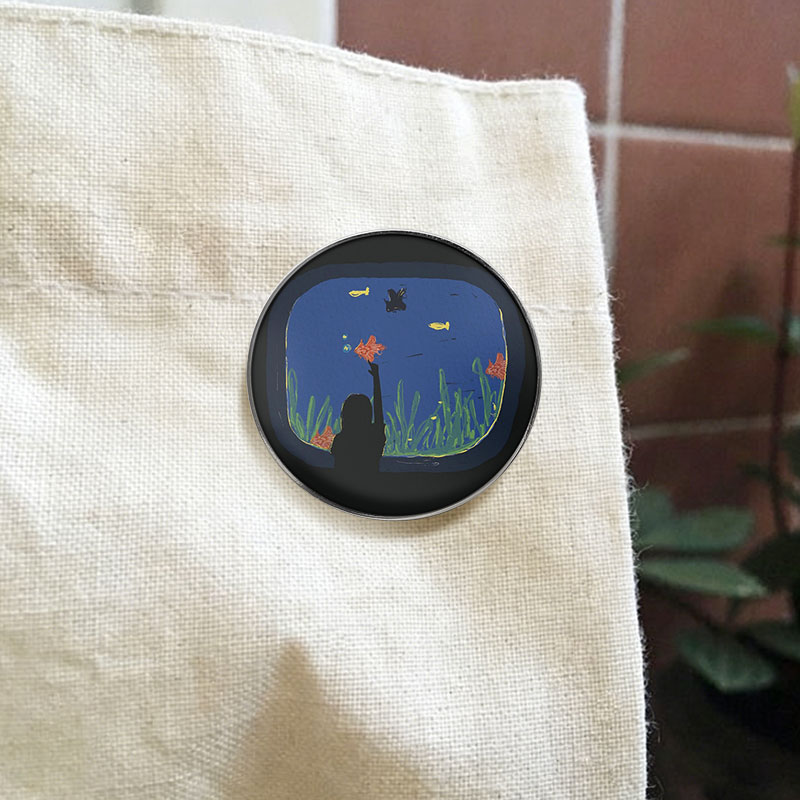 Spilla con stampa UV Scena Acq - Aquarium Fish World recensione e prezzo