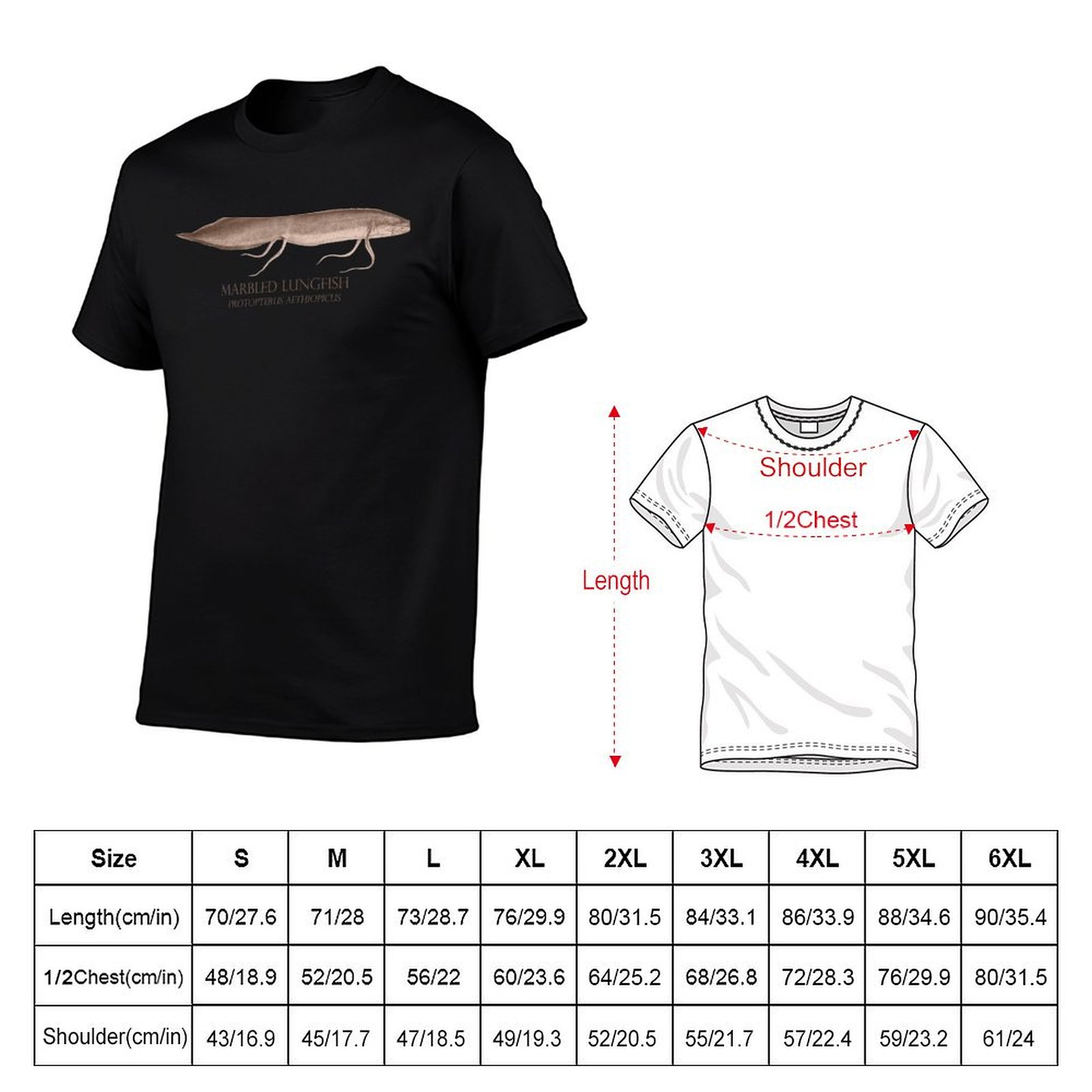 T-shirt Lungfish Protopterus A - Aquarium Fish Monster recensione e prezzo